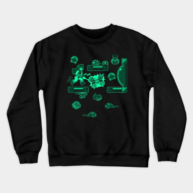 Retroid Crewneck Sweatshirt by Pixeleyebat